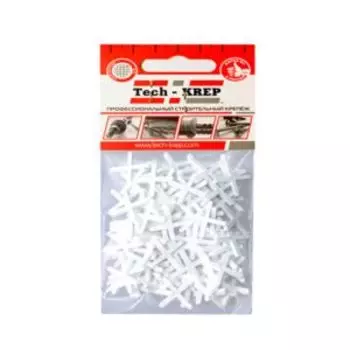 Крестики для плитки, 2,5 мм, 100 шт TECH-KREP