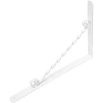 Кронштейн фигурный, 350х250 мм, белый