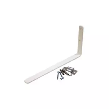 Кронштейн настенный Уют Оптима для шинного карниза, 21 см, сталь, белый