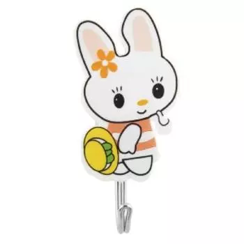 Крючки самоклеящиеся Delphinium, 3 шт, зайцы