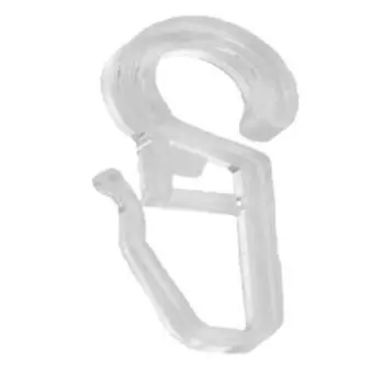 Крючки Уют для колец, 28 мм, 20 шт, пластик, прозрачный
