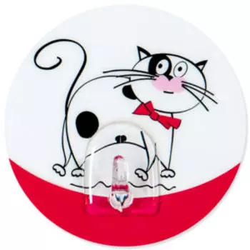 Крючок адгезивный Tatkraft Funny Cats Treufeldt, 8 см