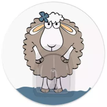 Крючок адгезивный Tatkraft Funny Sheep Dolly, 8 см