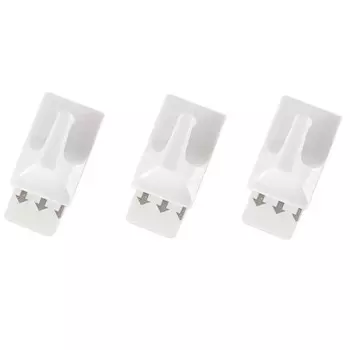 Крючок клейкий удаляемый средний, 3 шт