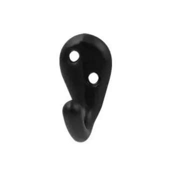 Крючок-вешалка однорожковый №8, черный