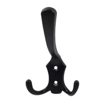 Крючок-вешалка трехрожковый №10, черный