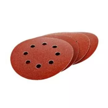 Круг абразивный БИБЕР с перфорацией на ворсовой основе, 125мм, Р80, 5шт