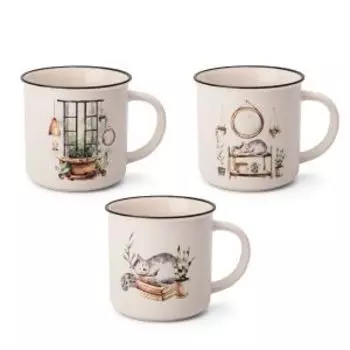 Кружка Atmosphere Life, 370 мл, фарфор, в ассортименте