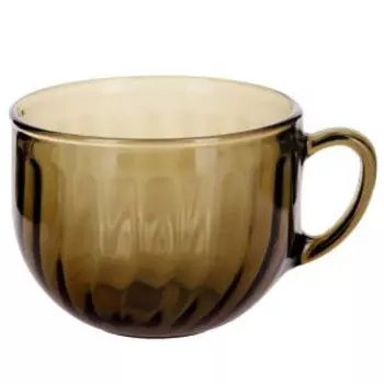 Кружка-бульонница Коралл Элика, 670 мл, волна, стекло