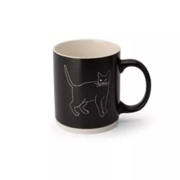 Кружка Cat in Black, 340 мл, фарфор