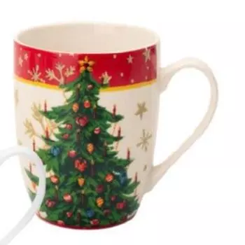Кружка Christmas tree, 350 мл, фарфор