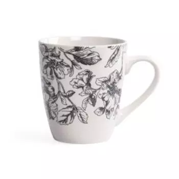 кружка CRYSTAR Botanica Серый 350мл, фарфор