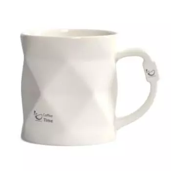 кружка DOMENIK Black&White белая 390 мл, фарфор