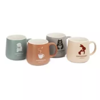 Кружка Domenik Tableware Coffee pet, 360 мл, фарфор, в ассортименте
