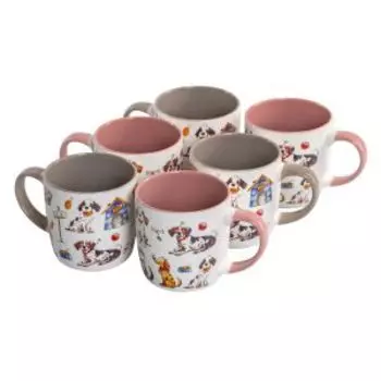 Кружкa Domenik Tableware Dogs, 380 мл, фарфор