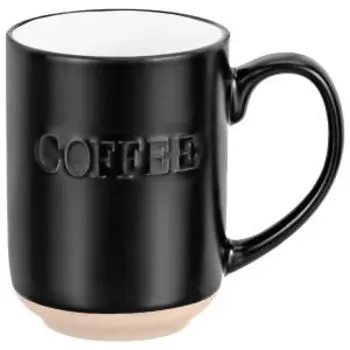 Кружка Elan Gallery Coffee, 500 мл, керамика, черная