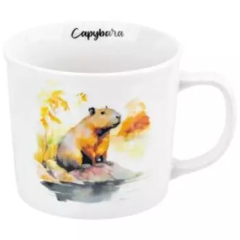 Кружка Elan Gallery Капибара, 360 мл, фарфор