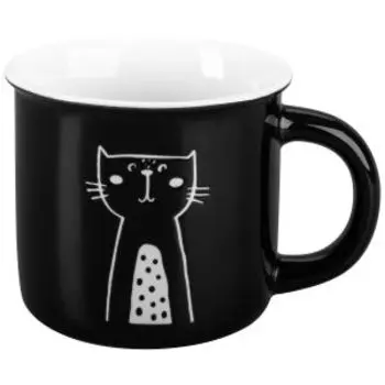 Кружка Elan Gallery Кот, 400 мл, фарфор