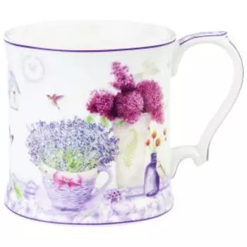 Кружка Elan Gallery Лаванда 380 мл, фарфор