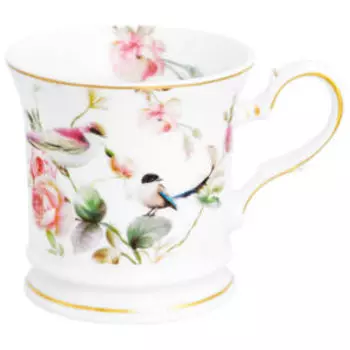 Кружка Elan Gallery Певчие птички, 170 мл, фарфор