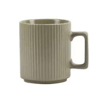 Кружка Faceta, 390 мл, фарфор, оливковая