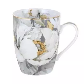 кружка Fiori 360 мл, темн. беж., фарфор