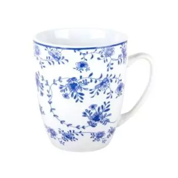 Кружка Голубой ситец, 340 мл, фарфор