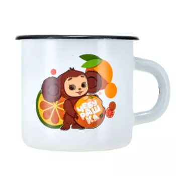 Кружка HITT Чебурашка Дольки, 400 мл, эмаль