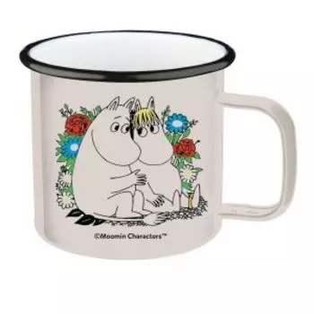 Кружка Hitt Moomin Влюбленные, 400 мл, эмаль