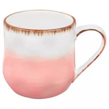 Кружка Кантри коралловая, 500 мл, фарфор