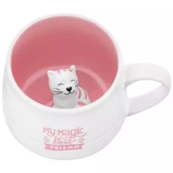 Кружка Котик, 380 мл, фарфор