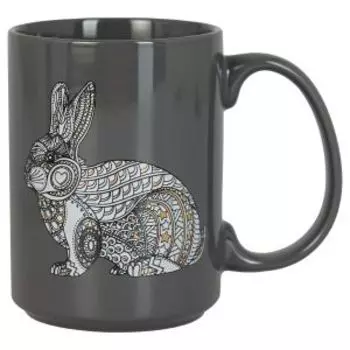 Кружка Кролик, 450 мл, фарфор