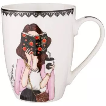 Кружка Lefard Fashion Queen, 340 мл, фарфор, в ассортименте