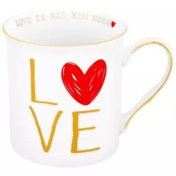 Кружка Love, 310мл, фарфор