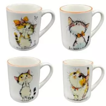 Кружка Marigold Кошки, 240 мл, фарфор, в ассортименте