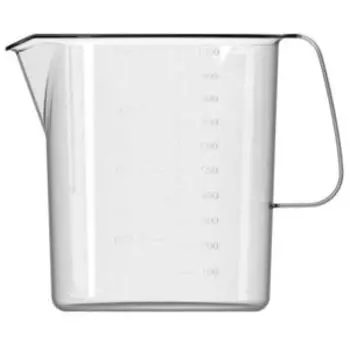 Кружка мерная Phibo, 1 л, пластик, прозрачный