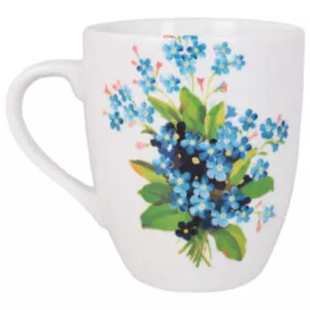 Кружка Незабудка, 300 мл, фарфор