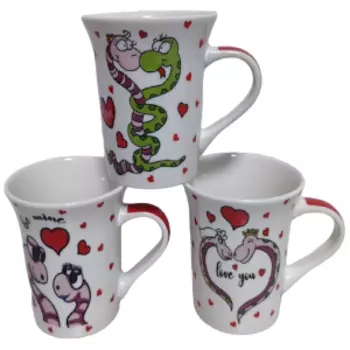кружка OLAFF ДАРЮ С ЛЮБОВЬЮ 310 мл, фарфор