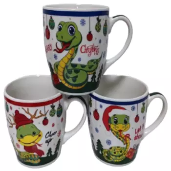 кружка OLAFF ВЕСЁЛЫХ ПРАЗДНИКОВ 270мл, фарфор