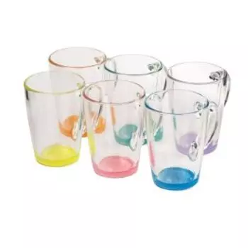 Кружка OSZ Капучино Лак, 300 мл, стекло, в ассортименте