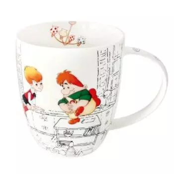 Кружка Quinsberry Малыш и Карлсон, 420 мл, фарфор