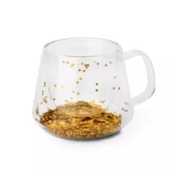 Кружка с двойными стенками Atmosphere Aura of Gold, 200 мл, стекло
