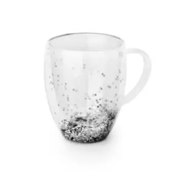 Кружка с двойными стенками Atmosphere Aura of Silver, 350 мл, стекло