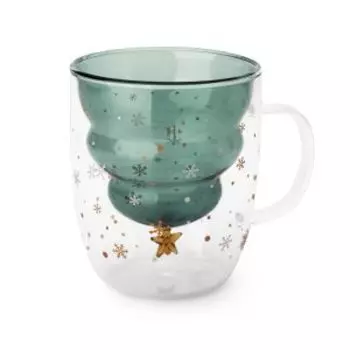 Кружка с двойными стенками Atmosphere Aura of Winter, 200 мл, стекло
