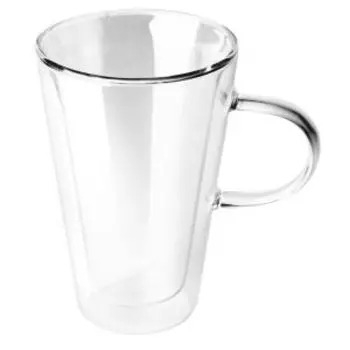 Кружка с двойными стенками Aura, 400 мл, стекло