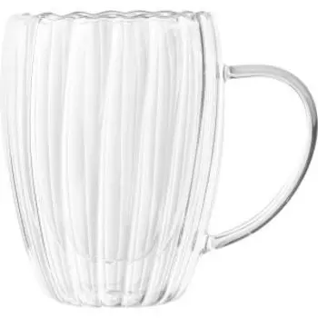 Кружка с двойными стенками Leonord Aroma Riviera, 350 мл, стекло