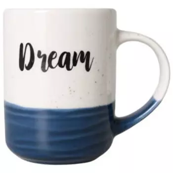 Кружка с надписью, 0.4 л, фарфор, в ассортименте