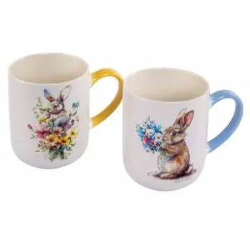 Кружка SIJ Bunny, 400 мл, фарфор, в ассортименте.