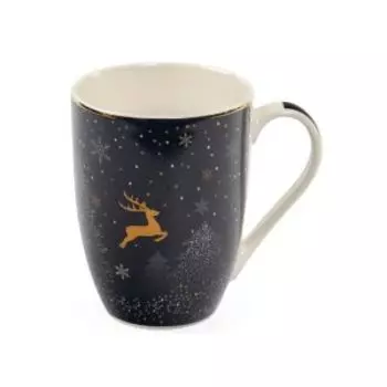 кружка SIJ Рождественские олени 340 мл, фарфор