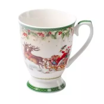 кружка SIJ Счастливого Нового года 300мл/гифт бокс стекло